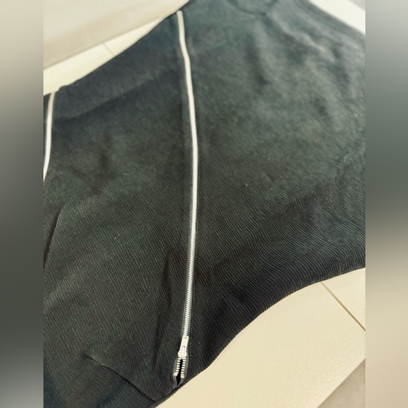 Sugar Lips Sleevless Dress With Zipper Accent Sheath Stretch Black SZ LARGE NWT - Picture 10 of 13